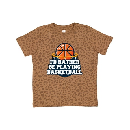 Inktastic I d Rather Be Playing Basketball Gift Toddler Boy or Toddler Girl T-Shirt