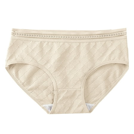 Underwear for Women Waist of Pure Cotton Contracted Comfortable Breathable fork Briefs Lingerie for Women Beige XL
Underwear for Women Waist of Pure Cotton Contracted Comfortable Breathable fork Briefs Lingerie for Women Beige XL