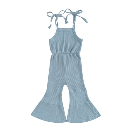 Casual Toddler Girl Summer Romper Ribbed Solid Sleeveless Suspenders Bell Bottom Pants Jumpsuit
Casual Toddler Girl Summer Romper Ribbed Solid Sleeveless Suspenders Bell Bottom Pants Jumpsuit