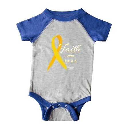Inktastic Faith Over Fear Childhood Cancer Awareness and Yellow Ribbon Gift Baby Boy or Baby Girl Bodysuit
Inktastic Faith Over Fear Childhood Cancer Awareness and Yellow Ribbon Gift Baby Boy or Baby Girl Bodysuit