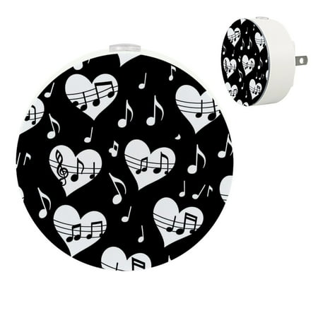 LED Night Lights Plug into Wall 2-Pack 0.5W Plug in Night Light Dusk to Dawn White Bright Nightlight for Bedroom Bathroom Hallway Kitchen Black White Heart Note Modern
LED Night Lights Plug into Wall 2-Pack 0.5W Plug in Night Light Dusk to Dawn White Bright Nightlight for Bedroom Bathroom Hallway Kitchen Black White Heart Note Modern