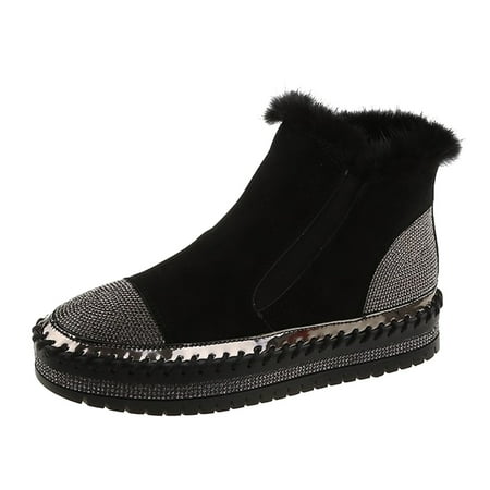 TAIAOJING Women Boots Wommen Boots Autumn And Winter Comfortable Solid Color Round Toe Flat Warm Non Slip Slip On Fashion Shoes
TAIAOJING Women Boots Wommen Boots Autumn And Winter Comfortable Solid Color Round Toe Flat Warm Non Slip Slip On Fashion Shoes