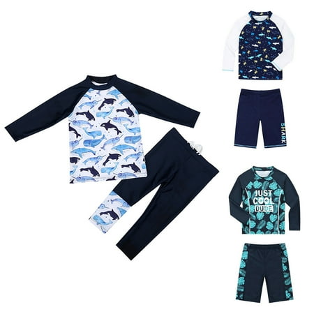 GYRATEDREAM Boys Swimsuit Rash Guard Toddler Kids Long Sleeve Shark Two Piece 2-10 Years
GYRATEDREAM Boys Swimsuit Rash Guard Toddler Kids Long Sleeve Shark Two Piece 2-10 Years