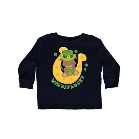 Inktastic Lucky Irish Puppy Gift Toddler Boy or Toddler Girl Long Sleeve T-Shirt