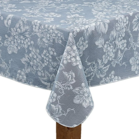 Grape Vine Premium Vinyl Table cover - 70 Round Blue