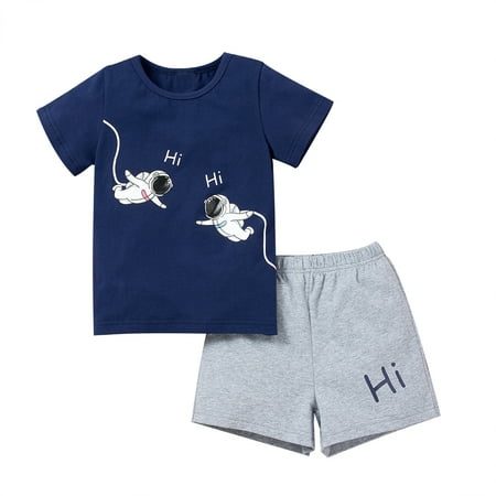 YOYOXIU Toddler Baby Boy Clothes Spaceman Print Summer Outfits Shirt Short Sets 18M-6Y
YOYOXIU Toddler Baby Boy Clothes Spaceman Print Summer Outfits Shirt Short Sets 18M-6Y