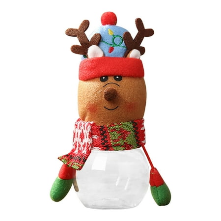 HAPPY TIME Candy Jar Food Storage Containers Christmas Candy Jar Fawn Christmas Snowman Old Man Gift Box Adult Children Doll Gift Jar Ornament Event & Party Clear
HAPPY TIME Candy Jar Food Storage Containers Christmas Candy Jar Fawn Christmas Snowman Old Man Gift Box Adult Children Doll Gift Jar Ornament Event & Party Clear