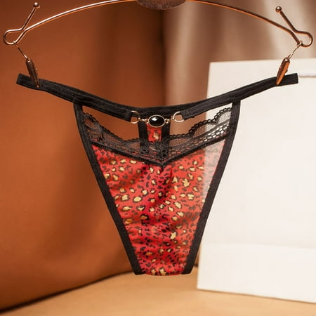 Leopard G-String Thongs for Women Panties Stretch T-back Tangas Low Rise Hipster Underwear
Leopard G-String Thongs for Women Panties Stretch T-back Tangas Low Rise Hipster Underwear