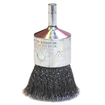 Weiler 1 Crimped Wire End Brush .006 Steel (3 Pack)