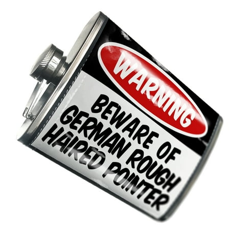 NEONBLOND Flask Beware of the German Rough-haired Pointer Dog from Germany