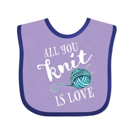 Inktastic All You Knit Is Love with Blue Yarn and Knitting Needles Gift Baby Boy or Baby Girl Bib
Inktastic All You Knit Is Love with Blue Yarn and Knitting Needles Gift Baby Boy or Baby Girl Bib