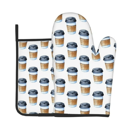 Gaeub Coffee To Go Pattern Print Oven Mitts and Pot Holders Sets of 2 Heat Resistant Pad Cooking Gloves for Baking BBQ Home Decor
Gaeub Coffee To Go Pattern Print Oven Mitts and Pot Holders Sets of 2 Heat Resistant Pad Cooking Gloves for Baking BBQ Home Decor