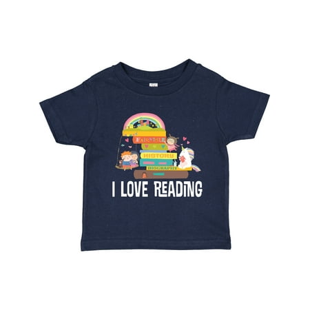 Inktastic Reading Book Lover Librarian Gift Toddler Toddler Girl T-Shirt