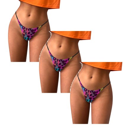 Womens Underwear Brief Thong Fashion Print Comfortable Breathable Low Waist Panties3PC
Womens Underwear Brief Thong Fashion Print Comfortable Breathable Low Waist Panties3PC