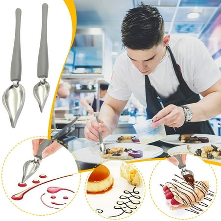 VBXOAE Culinary Drawing Decorating Spoons Set Kitchen Tool Stainless Steel Painting Spoon Cuisine Western Food Pen Lap Spoon Dessert Baking Tool Spoon
VBXOAE Culinary Drawing Decorating Spoons Set Kitchen Tool Stainless Steel Painting Spoon Cuisine Western Food Pen Lap Spoon Dessert Baking Tool Spoon