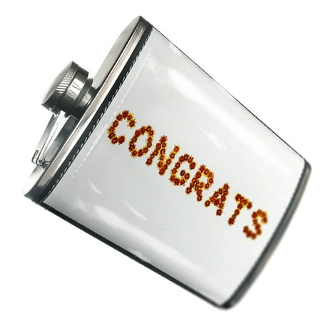 NEONBLOND Flask Congrats Red and Yellow Flowers