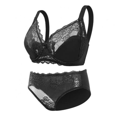 Lace Underwear and Bra Set for Women - Solid Color Embroidery Thin Section Full Coverage Bra and Breathable Comfortable Soft Panties(1=Packs)
Lace Underwear and Bra Set for Women - Solid Color Embroidery Thin Section Full Coverage Bra and Breathable Comfortable Soft Panties(1=Packs)