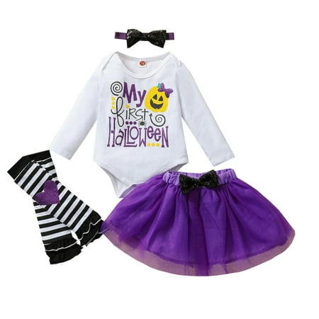 ZHUASHUM Infant Babys Girls Halloween Long Sleeve Romper Bodysuits Bowknot Mesh Tulle Skirt Headbands Leg Warmer Outfits Set Newborn
ZHUASHUM Infant Babys Girls Halloween Long Sleeve Romper Bodysuits Bowknot Mesh Tulle Skirt Headbands Leg Warmer Outfits Set Newborn
