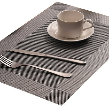 PVC Placemats 6 PCS of Non-Slip Place Mats Washable Vinyl Table Mats for Dining Table Parties Farmhouse Thanksgiving Christmas & Gathering 12x18 inches Set of 6 Dark Coffee
PVC Placemats 6 PCS of Non-Slip Place Mats Washable Vinyl Table Mats for Dining Table Parties Farmhouse Thanksgiving Christmas & Gathering 12x18 inches Set of 6 Dark Coffee