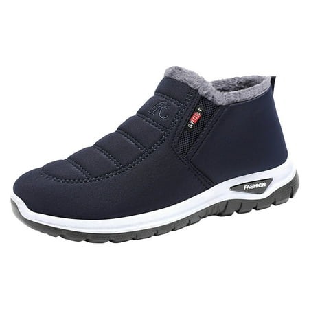 VMESZQFG Snow Boots for Men Winter Warm Lined Ankle Booties Comfortable Waterproof Slip On Lightweight Mens Boots Outdoor Boot Blue
VMESZQFG Snow Boots for Men Winter Warm Lined Ankle Booties Comfortable Waterproof Slip On Lightweight Mens Boots Outdoor Boot Blue