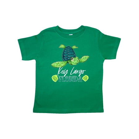 Inktastic Key Largo Florida Happy Sea Turtle Gift Toddler Boy or Toddler Girl T-Shirt
