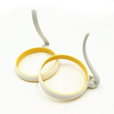 Big Clear! 2pcs Fried Egg Mold Rings for Cooking Nonstick Silicone Egg Molds Shaper Kitchen Tool for Perfect Pancake Sandwich McMuffin - with Handle
Big Clear! 2pcs Fried Egg Mold Rings for Cooking Nonstick Silicone Egg Molds Shaper Kitchen Tool for Perfect Pancake Sandwich McMuffin - with Handle
