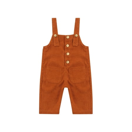 Calsunbaby Newborn Infant Kids Boys Girls Adjustable Solid Color Button Corduroy Jumpsuit with Pockets
Calsunbaby Newborn Infant Kids Boys Girls Adjustable Solid Color Button Corduroy Jumpsuit with Pockets