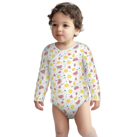 Haiem Tropical Fruit Printed Unisex-Baby Long Sleeve Onesies Bodysuits Unisex Babies Snap-Up Rompers-18 Months
Haiem Tropical Fruit Printed Unisex-Baby Long Sleeve Onesies Bodysuits Unisex Babies Snap-Up Rompers-18 Months