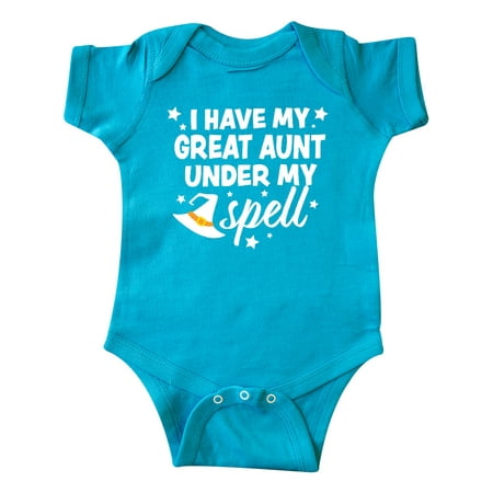 Inktastic I Have My Great Aunt Under My Spell with Cute Witch Hat Gift Baby Boy or Baby Girl Bodysuit
Inktastic I Have My Great Aunt Under My Spell with Cute Witch Hat Gift Baby Boy or Baby Girl Bodysuit