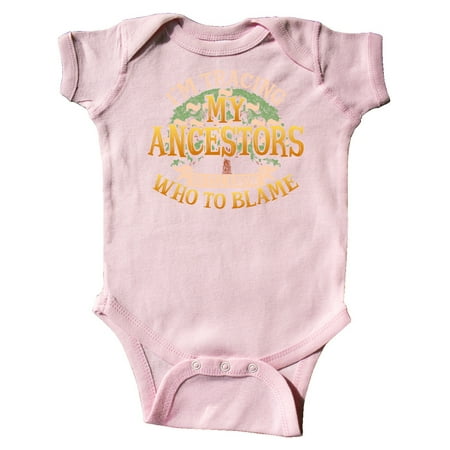 Inktastic Genealogy Tracing My Ancestors Gift Baby Boy or Baby Girl Bodysuit