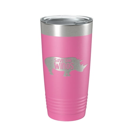 Save The Winos Tumbler Wine Rhinos Travel Mug Insulated Laser Engraved Coffee Cup Gift 20 oz Pink
Save The Winos Tumbler Wine Rhinos Travel Mug Insulated Laser Engraved Coffee Cup Gift 20 oz Pink