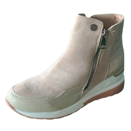 Women s Slope Heel Ankle Boots Fashion Suede Short Boots Versatile Solid Side Zipper Ankle Boots
Women s Slope Heel Ankle Boots Fashion Suede Short Boots Versatile Solid Side Zipper Ankle Boots