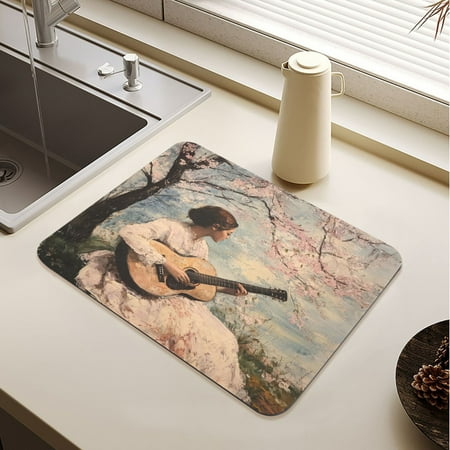 Season Of Cherry Blossoms Drying Mat Diatomaceous Earth Super Absorbent Non-slip Rubber Sole Heat Resistant 230 Degrees Fahrenheit 19.7×15.7in
Season Of Cherry Blossoms Drying Mat Diatomaceous Earth Super Absorbent Non-slip Rubber Sole Heat Resistant 230 Degrees Fahrenheit 19.7×15.7in
