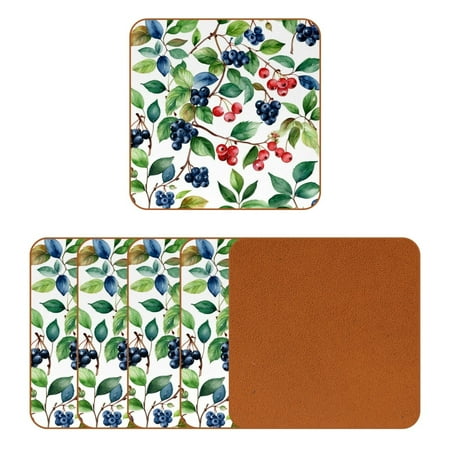 YZUOUZY Home Decor Coffee Table Decor Pack of 6 Square Unique Coasters Fruit Berry Cranberries Blueberries
YZUOUZY Home Decor Coffee Table Decor Pack of 6 Square Unique Coasters Fruit Berry Cranberries Blueberries