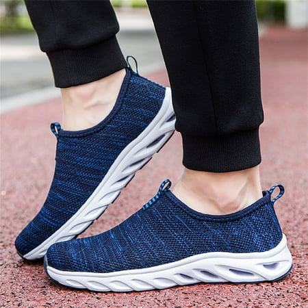 Tangnade Men Shoes Couples Men s Breathable Mesh Shoes Middle And Old Slip-On Shoes Running Shoes Dark Blue 45 
Tangnade Men Shoes Couples Men s Breathable Mesh Shoes Middle And Old Slip-On Shoes Running Shoes Dark Blue 45