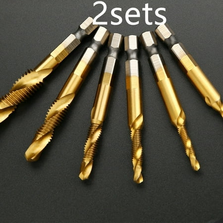 Toyella Tap set for titanium screw machine Gold6pcs 2 sets
