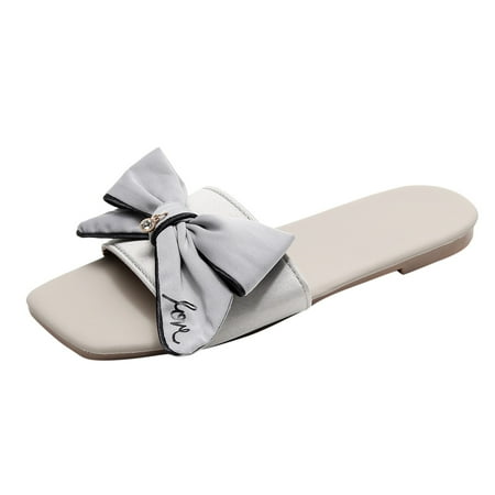 Juebong Women Beach Breathable Bowknot Sandals Home Slipper Flip-Flops Flat Shoes Gray Size 8
Juebong Women Beach Breathable Bowknot Sandals Home Slipper Flip-Flops Flat Shoes Gray Size 8