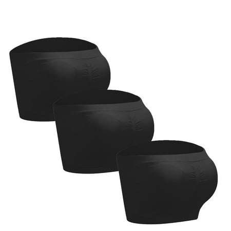 3 Pieces Strapless Bra Seamless Bralettes Stretchy with Romoveable Padded Top Bra for Women 
3 Pieces Strapless Bra Seamless Bralettes Stretchy with Romoveable Padded Top Bra for Women