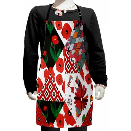 Retro Kids Apron Patchwork Inspired Pattern with Poppy Flowers Russian Slavic Cultural Design Revival Boys Girls Apron Bib with Adjustable Ties for Cooking Baking Painting Multicolor by Ambesonne
Retro Kids Apron Patchwork Inspired Pattern with Poppy Flowers Russian Slavic Cultural Design Revival Boys Girls Apron Bib with Adjustable Ties for Cooking Baking Painting Multicolor by Ambesonne