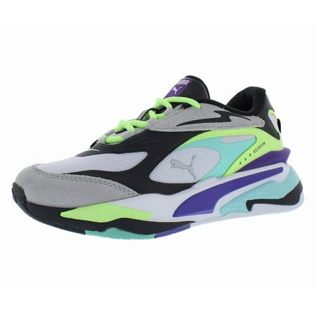 Puma RS Fast Spring Break GS Boys Shoes Size 4.5, Color: White/Cool Light Gray/Black