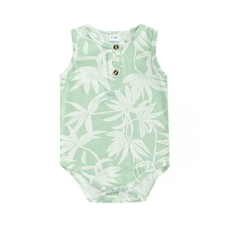Binpure Baby Romper Print Design Sleeveless Round Neck Design Bottom Snap Button Summer Jumpsuit
Binpure Baby Romper Print Design Sleeveless Round Neck Design Bottom Snap Button Summer Jumpsuit