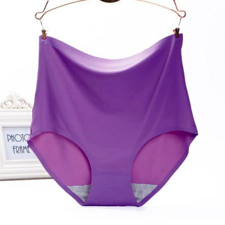 TXRLCON Women Ultra-Thin Plus Size Underwear Ice Silks Seamless High-Waisted Abdomen And Hips Briefs New Dark Purple 2XL
TXRLCON Women Ultra-Thin Plus Size Underwear Ice Silks Seamless High-Waisted Abdomen And Hips Briefs New Dark Purple 2XL