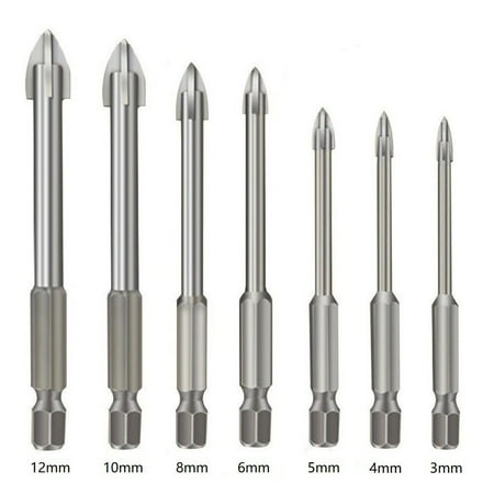 GLFSIL 7Pcs Efficient Universal Drilling Tool Multifunctional Cross Alloy Drill Bits
GLFSIL 7Pcs Efficient Universal Drilling Tool Multifunctional Cross Alloy Drill Bits