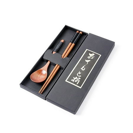 Liveday Chopsticks Spoon Set Portable Flatware Wooden Dinnerware with Box for School Office
Liveday Chopsticks Spoon Set Portable Flatware Wooden Dinnerware with Box for School Office