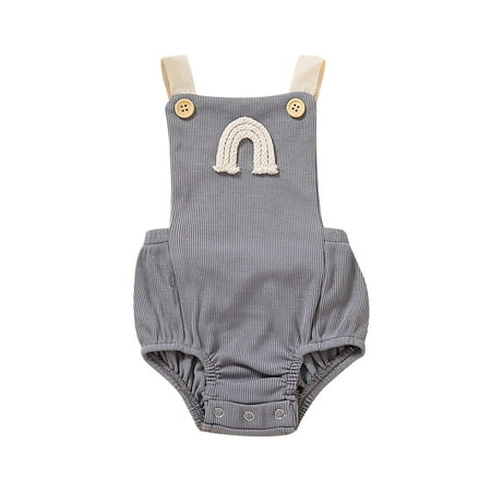 MELDVDIB Baby Romper Unisex Baby Boys Girls Jumpsuit Cotton Non-hooded Sling Buttons Romper Clothes Gift on Clearance
MELDVDIB Baby Romper Unisex Baby Boys Girls Jumpsuit Cotton Non-hooded Sling Buttons Romper Clothes Gift on Clearance
