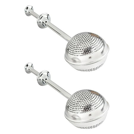 2pcs Tea Infuser Stainless Steel Tea Ball Single Cup Long Handle Tea Infuser Strainer for Loose Leaf Tea (Silver)
2pcs Tea Infuser Stainless Steel Tea Ball Single Cup Long Handle Tea Infuser Strainer for Loose Leaf Tea (Silver)