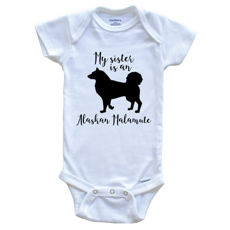 My Sister Is An Alaskan Malamute Cute Dog Baby Bodysuit - Alaskan Malamute One Piece Baby Bodysuit 6-9 Months White
My Sister Is An Alaskan Malamute Cute Dog Baby Bodysuit - Alaskan Malamute One Piece Baby Bodysuit 6-9 Months White