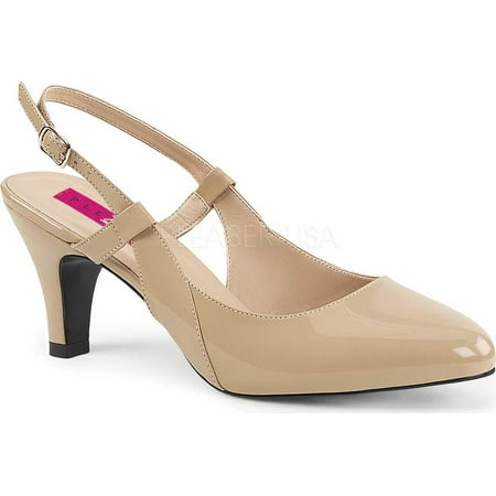 Women s Pleaser Pink Label Divine-418 Slingback Pump