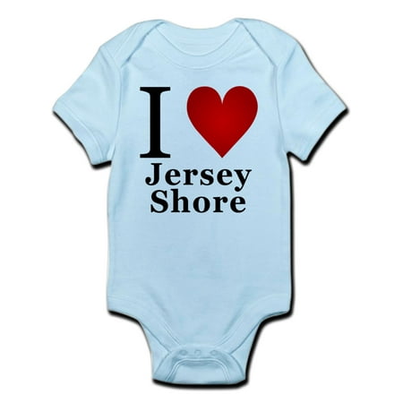 CafePress - I Love Jersey Shore Infant Bodysuit - Baby Light Bodysuit