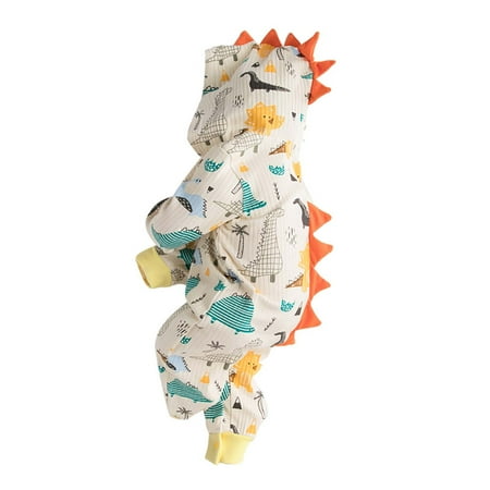TUOBARR Newborn Baby Boy Girl Dinosaur Ribbed Hooded Long-sleeved One-piece Romper Suit Beige (0-12Months)
TUOBARR Newborn Baby Boy Girl Dinosaur Ribbed Hooded Long-sleeved One-piece Romper Suit Beige (0-12Months)